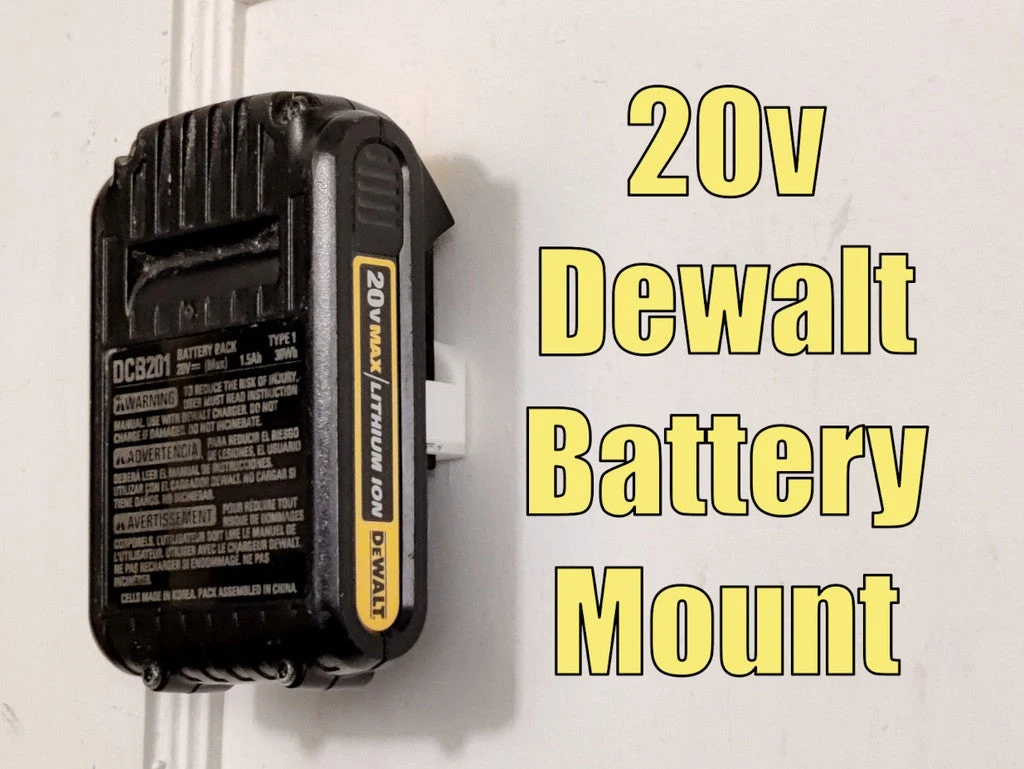 Настенный держатель аккумулятора DeWalt 20V