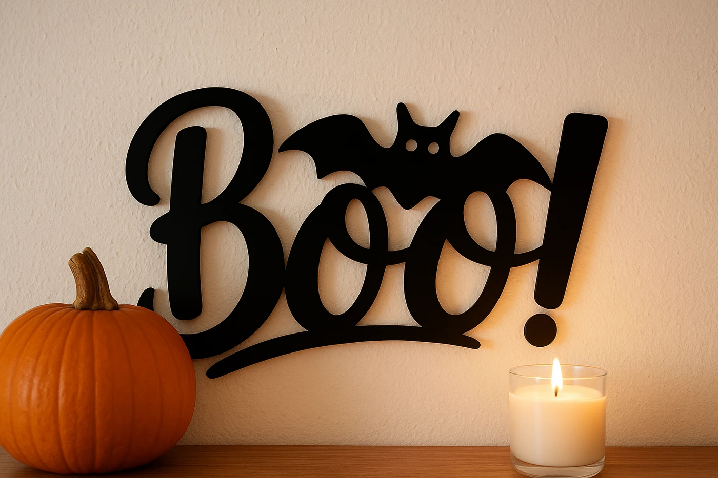 Хэллоуинское панно «BOO!»