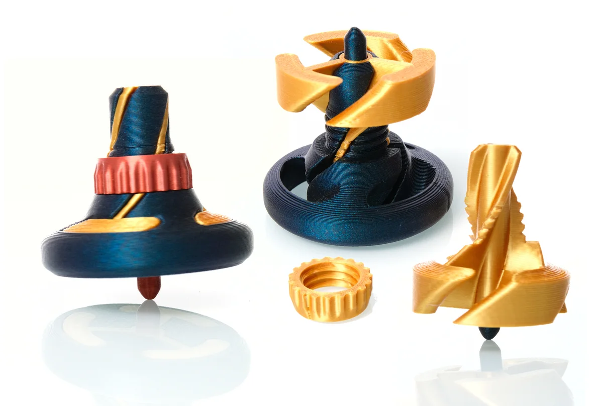 Passthrough spining top fidget toy — фото автора ffosl