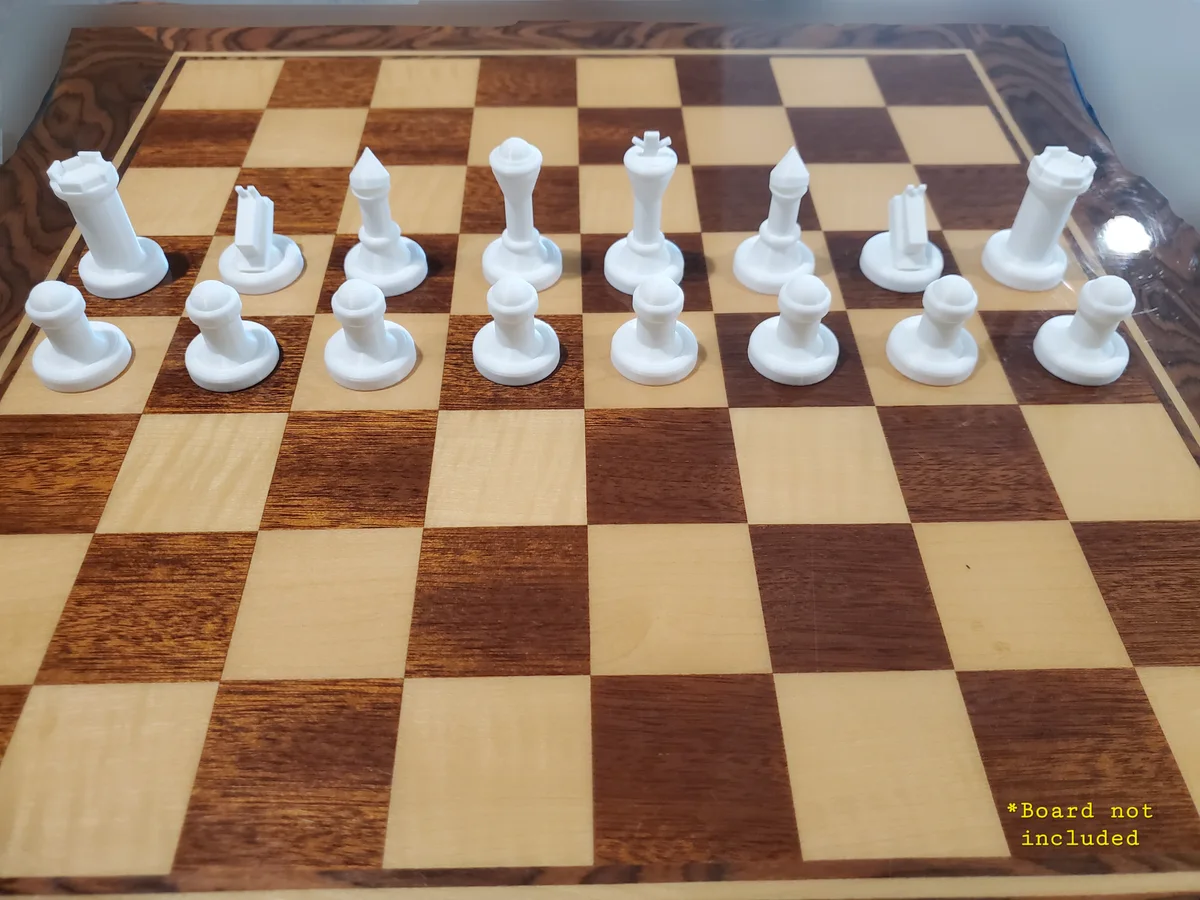 The Simple Chess Set — фото автора D&E 3D Designs