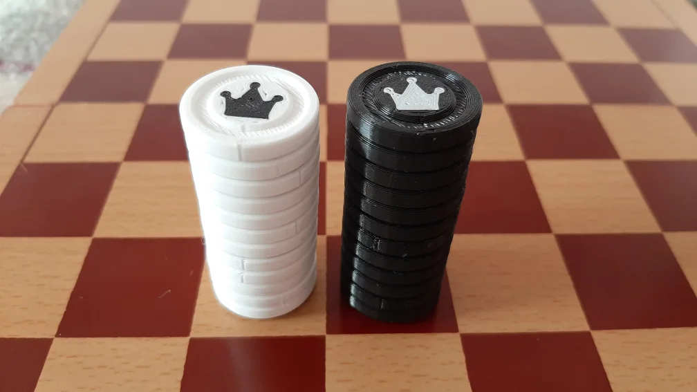 Checkers stackable 2 colors — фото автора DaVinci2000