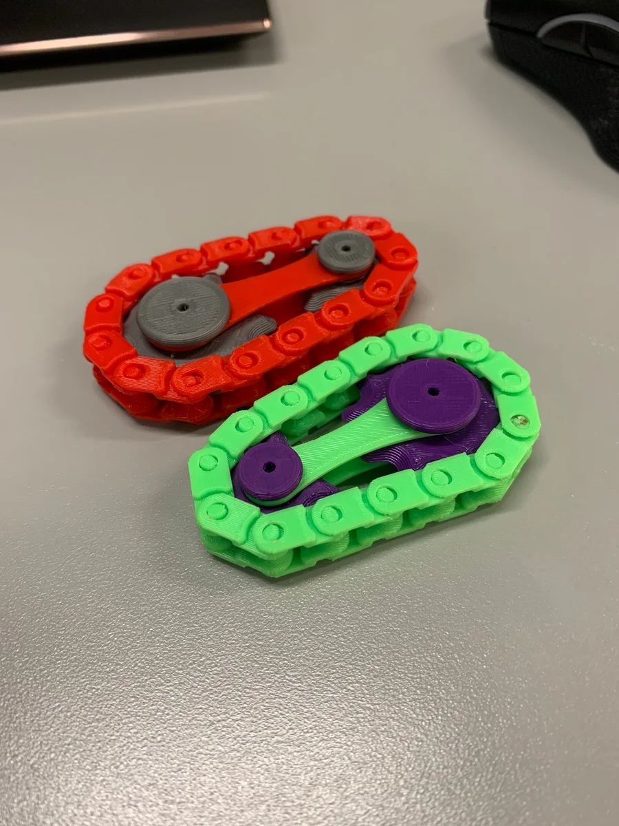 Fully 3D Printed Bike Chain Gear Fidget Toy/Spinner — фото автора Joshua Jones