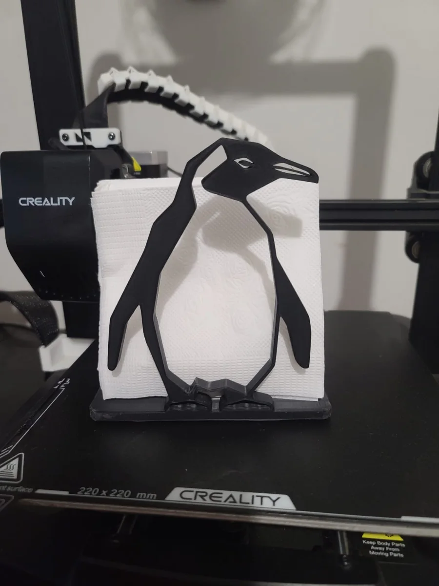 Penguin Napkin holder - Geometric art — фото автора Matías H. Nelson Nelson