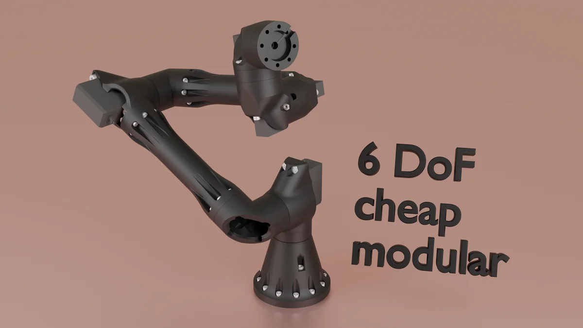 6DoF robot arm | modular | cheap | educational — фото автора sydaio